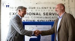 Tom Barghausen (left), founder of Barghausen Consulting Engineers Inc., with D. David Dugan, president and CEO of Core States Group (right), agree on their strategic vision for the future under the Core States Group brand. Tom Barghausen (left), founder of Barghausen Consulting Engineers Inc., with D. David Dugan, president and CEO of Core States Group (right), agree on their strategic vision for the future under the Core States Group brand.