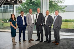 Pictured (l. to r., Marian Roldan, Davis Mathews, Kyle Bordner, Kevin Zak, Doug Ferguson and Heath Scoggin. Pictured (l. to r., Marian Roldan, Davis Mathews, Kyle Bordner, Kevin Zak, Doug Ferguson and Heath Scoggin.