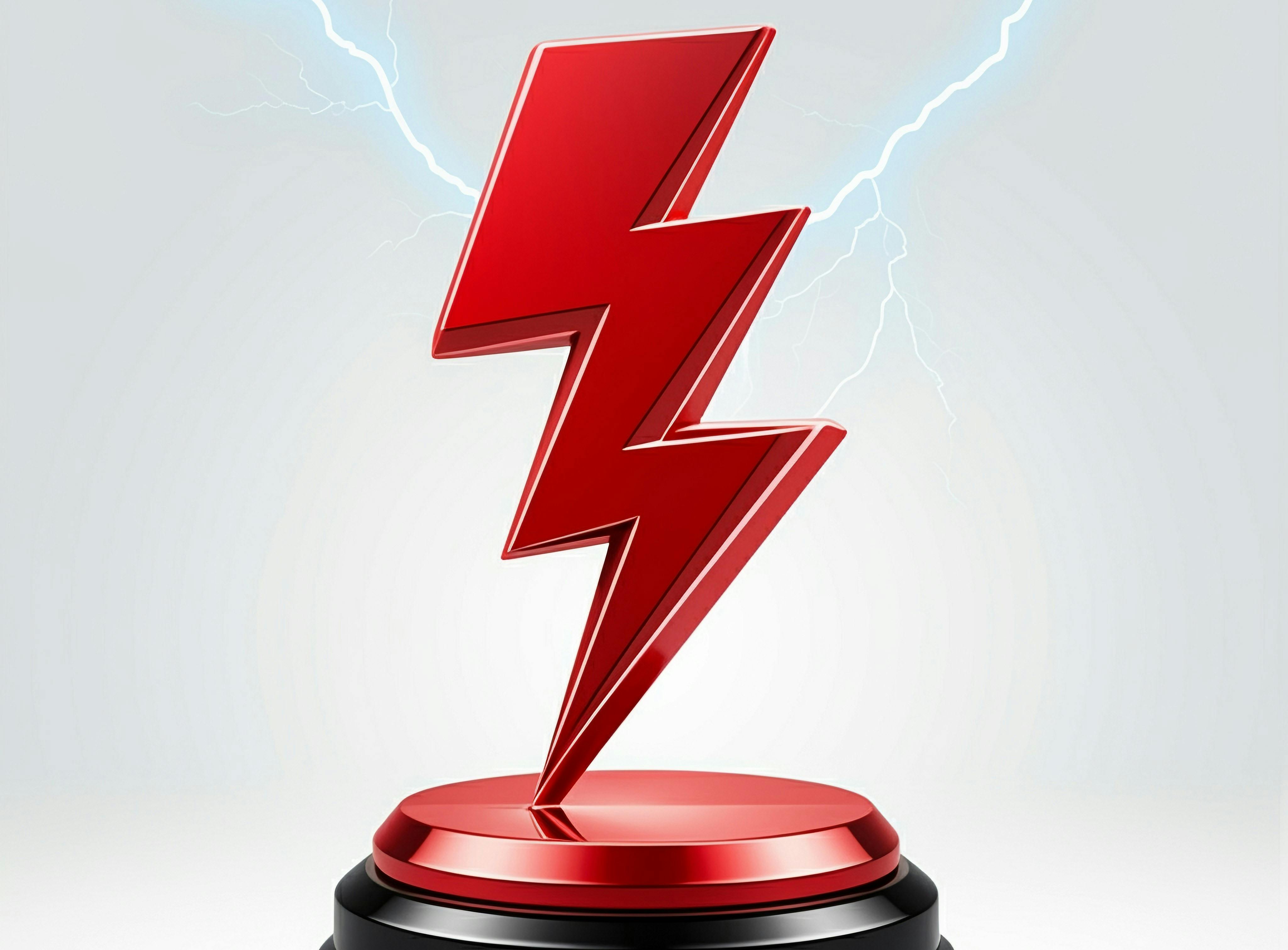 Plant of the Year from FieldComm group, red lightning bolt