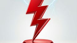 Plant of the Year from FieldComm group, red lightning bolt Plant of the Year from FieldComm group, red lightning bolt