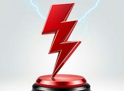 Plant of the Year from FieldComm group, red lightning bolt Plant of the Year from FieldComm group, red lightning bolt