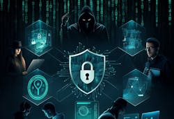 Concept of all sides of cybersecurity Concept of all sides of cybersecurity