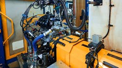 Test bench for testing automotive engines. Test bench for testing automotive engines.