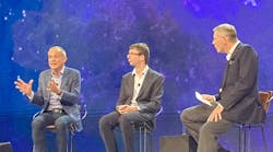 Jean-Pascal Tricoire, chairman of Schneider Electric; Mattei Zaharia, professor at University of California Berkley and CTO of Databricks; Caspar Herzberg, CEO at Aveva, compare notes on large-scale data analytics at Aveva World 2024 on Oct. 14-16 in Paris. Jean-Pascal Tricoire, chairman of Schneider Electric; Mattei Zaharia, professor at University of California Berkley and CTO of Databricks; Caspar Herzberg, CEO at Aveva, compare notes on large-scale data analytics at Aveva World 2024 on Oct. 14-16 in Paris.