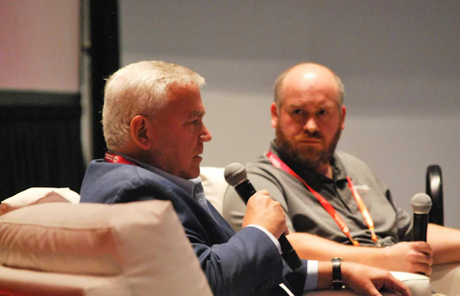 Jack Uhl, vice president, business development, Convergix Automation Solutions (left) and Chad McDowell, technical resource director, Concept Systems (right)