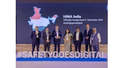 The opening of HIMA Group’s first process and rail safety facility in India was celebrated Nov. 21 by (l. to r.) Andrew Dennant, regional VP for the Middle East at HIMA; Michael Löbig, CFO at HIMA; Steffen Philipp, managing partner and shareholder at HIMA; Bani Varma, director of IS&P at Bharat Heavy Electrical Ltd.; Akhil Mehrotra, CEO and managing director at Pipeline Infrastructure Ltd; Christoph Rendtorff, deputy consul for Germany; and Deepak Naik, country manager for India at HIMA. The opening of HIMA Group’s first process and rail safety facility in India was celebrated Nov. 21 by (l. to r.) Andrew Dennant, regional VP for the Middle East at HIMA; Michael Löbig, CFO at HIMA; Steffen Philipp, managing partner and shareholder at HIMA; Bani Varma, director of IS&P at Bharat Heavy Electrical Ltd.; Akhil Mehrotra, CEO and managing director at Pipeline Infrastructure Ltd; Christoph Rendtorff, deputy consul for Germany; and Deepak Naik, country manager for India at HIMA.