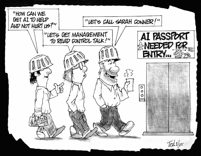 Control Talk February 2025 cartoon