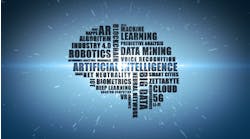 Wordcloud featuring buzzwords associated with computing and technology concepts Wordcloud featuring buzzwords associated with computing and technology concepts