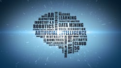 Wordcloud featuring buzzwords associated with computing and technology concepts Wordcloud featuring buzzwords associated with computing and technology concepts