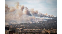 Wildfire in Pacific Palisades, Los Angeles, January 8, 2025, towards Getty Center and Brentwood Wildfire in Pacific Palisades, Los Angeles, January 8, 2025, towards Getty Center and Brentwood