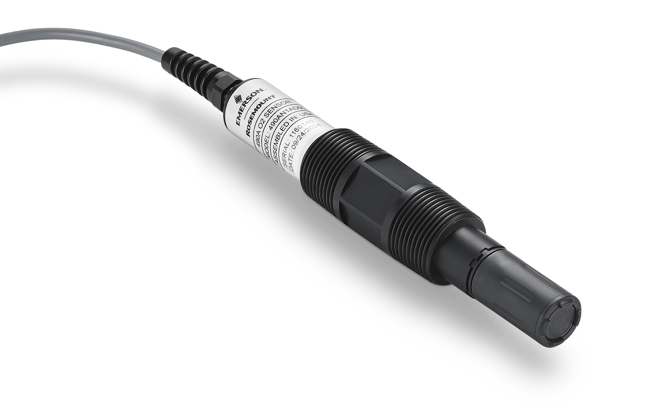 Rosemount 490A dissolved oxygen sensor combines digital communications with optical sensing, providing flexibility and versatility in water/wastewater, biopharmaceutical, food and beverage, steam generation and other applications.