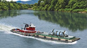 Figure 2: SMR reactors, in sizes usually near or below 100 MWe, can be manufactured in factories and transported to construction sites in remote locations by ships or trucks, and once a decade returned for refueling. Figure 2: SMR reactors, in sizes usually near or below 100 MWe, can be manufactured in factories and transported to construction sites in remote locations by ships or trucks, and once a decade returned for refueling.