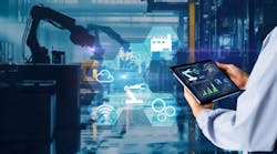 Smart industry control concept Smart industry control concept