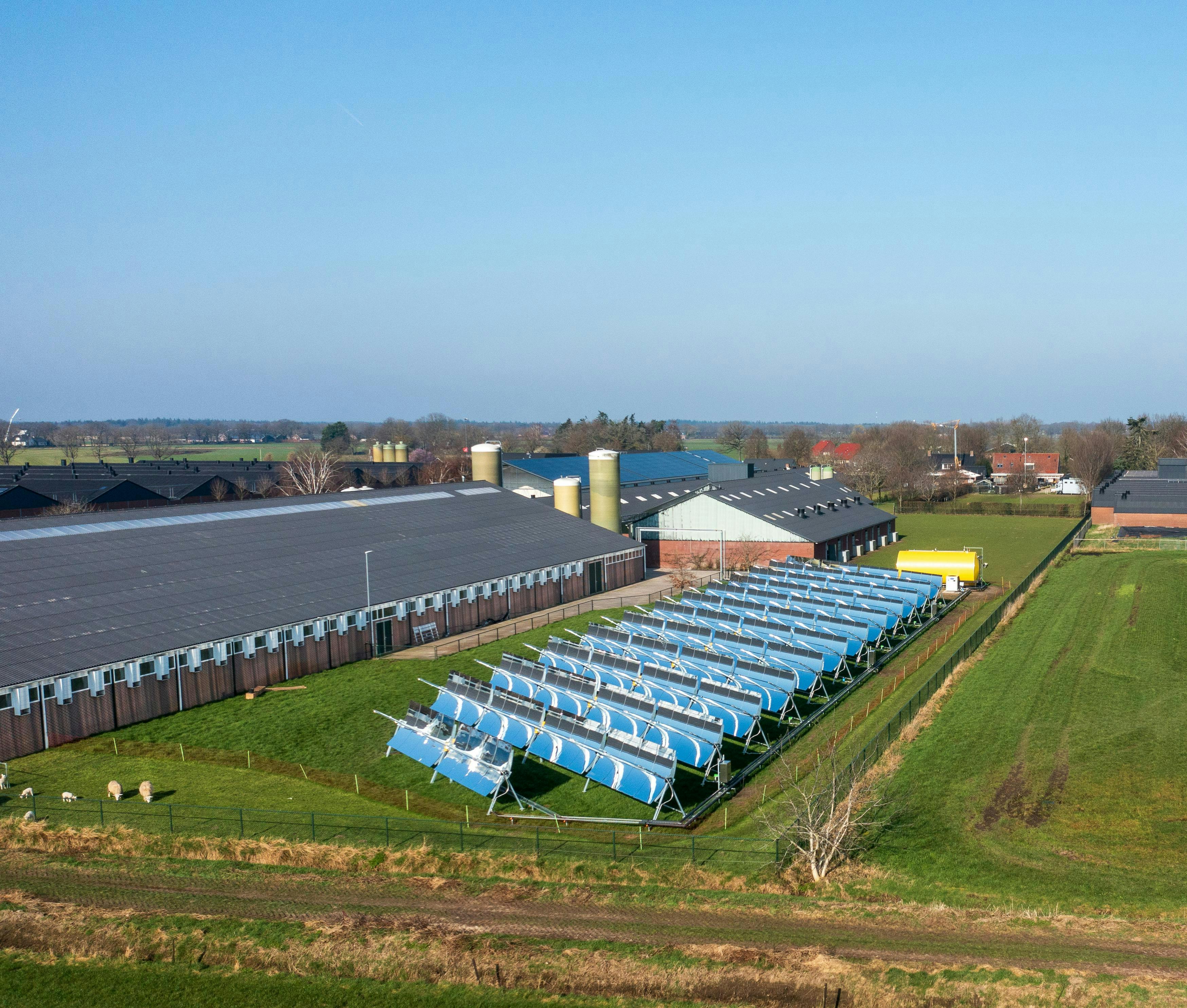 Figure 1: Agricultural operations can realize energy savings and reduce their carbon footprint by installing concentrated solar thermal systems monitored and controlled by visualization and data access software.