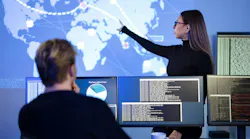 Professional cybersecurity team working to prevent security threats, find vulnerability and solve incidents