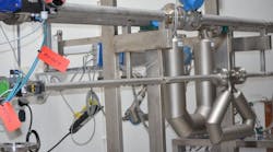 A Coriolis flowmeter in use A Coriolis flowmeter in use