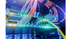 Fiber Optical connector interface. Information Technology Computer Network, Telecommunication Fiber Optical Cables Connected. Data server. Fiber Optical connector interface. Information Technology Computer Network, Telecommunication Fiber Optical Cables Connected. Data server.