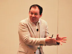 “We depend on them to tell me.” Aker BP’s Håkon Skibeli discussed how the company has configured its off-shore equipment to contact their condition-based maintenance engineer (him) when they need attention.