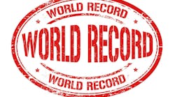 World record sign or stamp on white background, vector illustration World record sign or stamp on white background, vector illustration