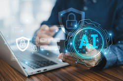 A businessman using AI-driven cybersecurity enhances protection against digital threats, leveraging advanced technology for rapid detection and response, ensuring data security and maintaining client. A businessman using AI-driven cybersecurity enhances protection against digital threats, leveraging advanced technology for rapid detection and response, ensuring data security and maintaining client.