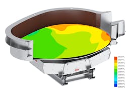 Figure 2: ArcSave electromagnetic, stirrer-based, metallurgy technology rapidly homogenizes temperature distribution and chemical composition in the electric arc furnace (EAF) melt while speeding up scrap and ferroa recycling. Figure 2: ArcSave electromagnetic, stirrer-based, metallurgy technology rapidly homogenizes temperature distribution and chemical composition in the electric arc furnace (EAF) melt while speeding up scrap and ferroa recycling.