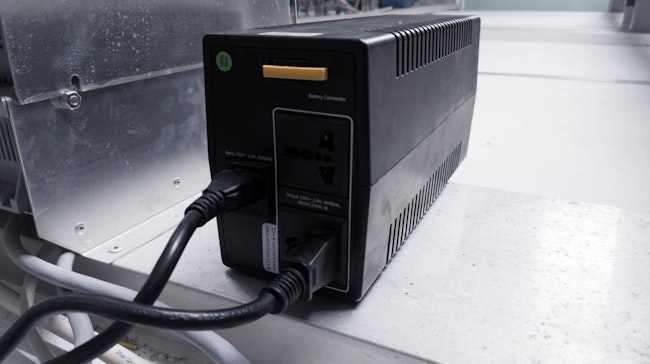 Power backup UPS for panel control machine.