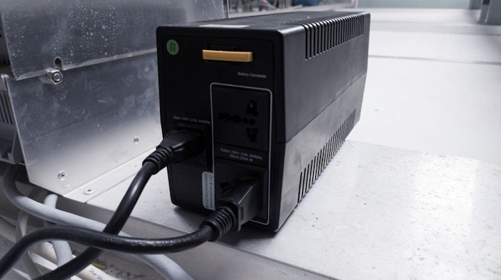 Power backup UPS for panel control machine.
