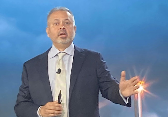 Girish Rishi, CEO at Cognite, delivers the keynote kicking off its Impact 2025 conference in Houston.