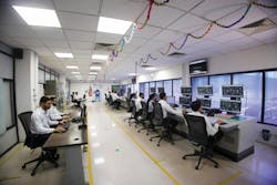 Inside the control room at SRF Dahej. Inside the control room at SRF Dahej.