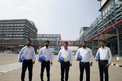 SRF's instrumentation team at its Dahej facility. SRF's instrumentation team at its Dahej facility.