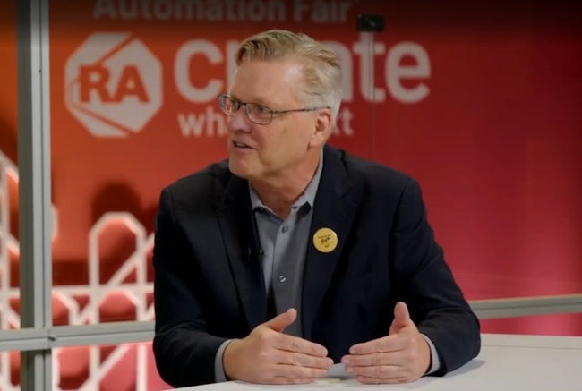 Keith Larson, EndeavorB2B, at Rockwell Automation's 2025 Automation Fair