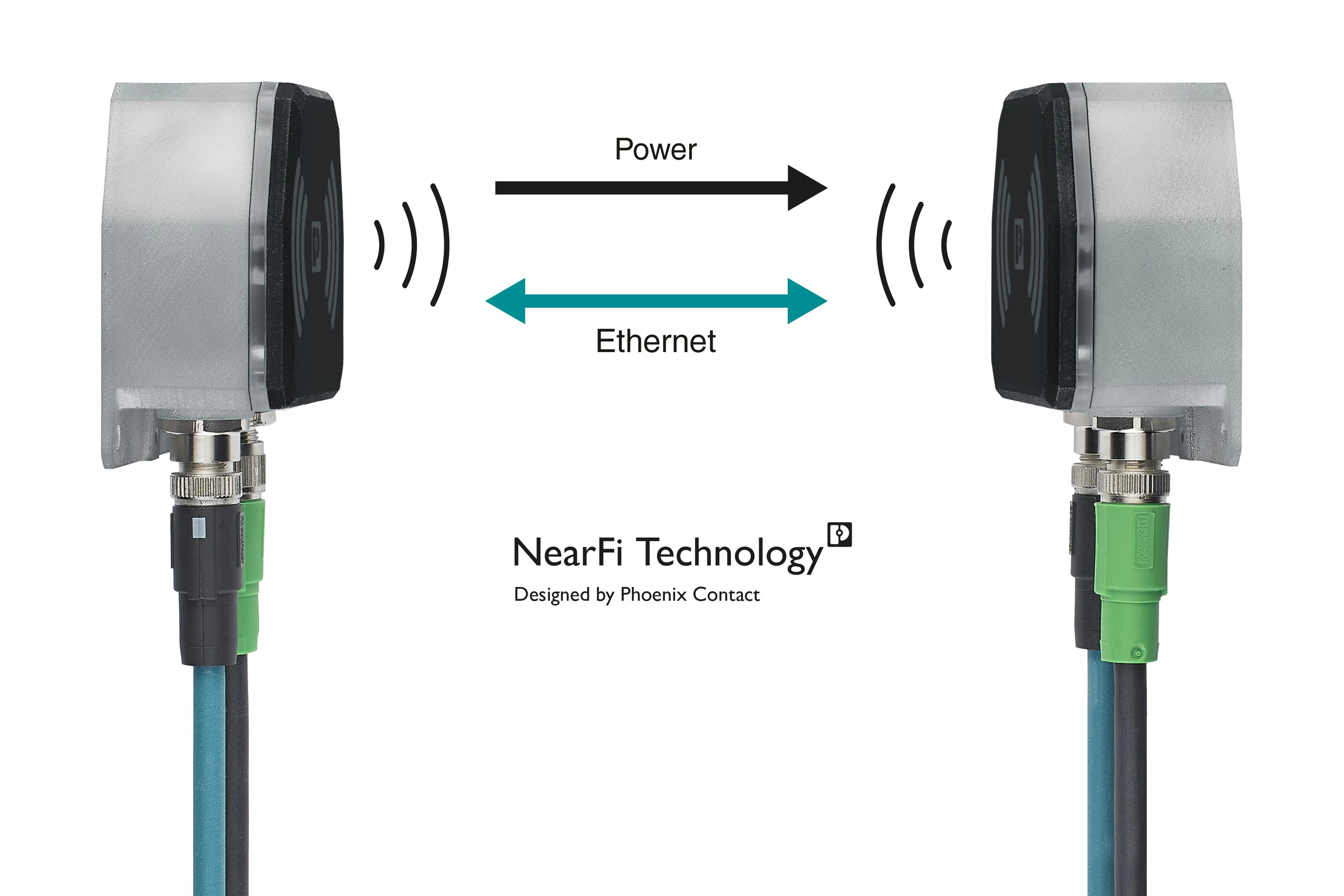Phoenix Contact's wireless NearFi technology communicating