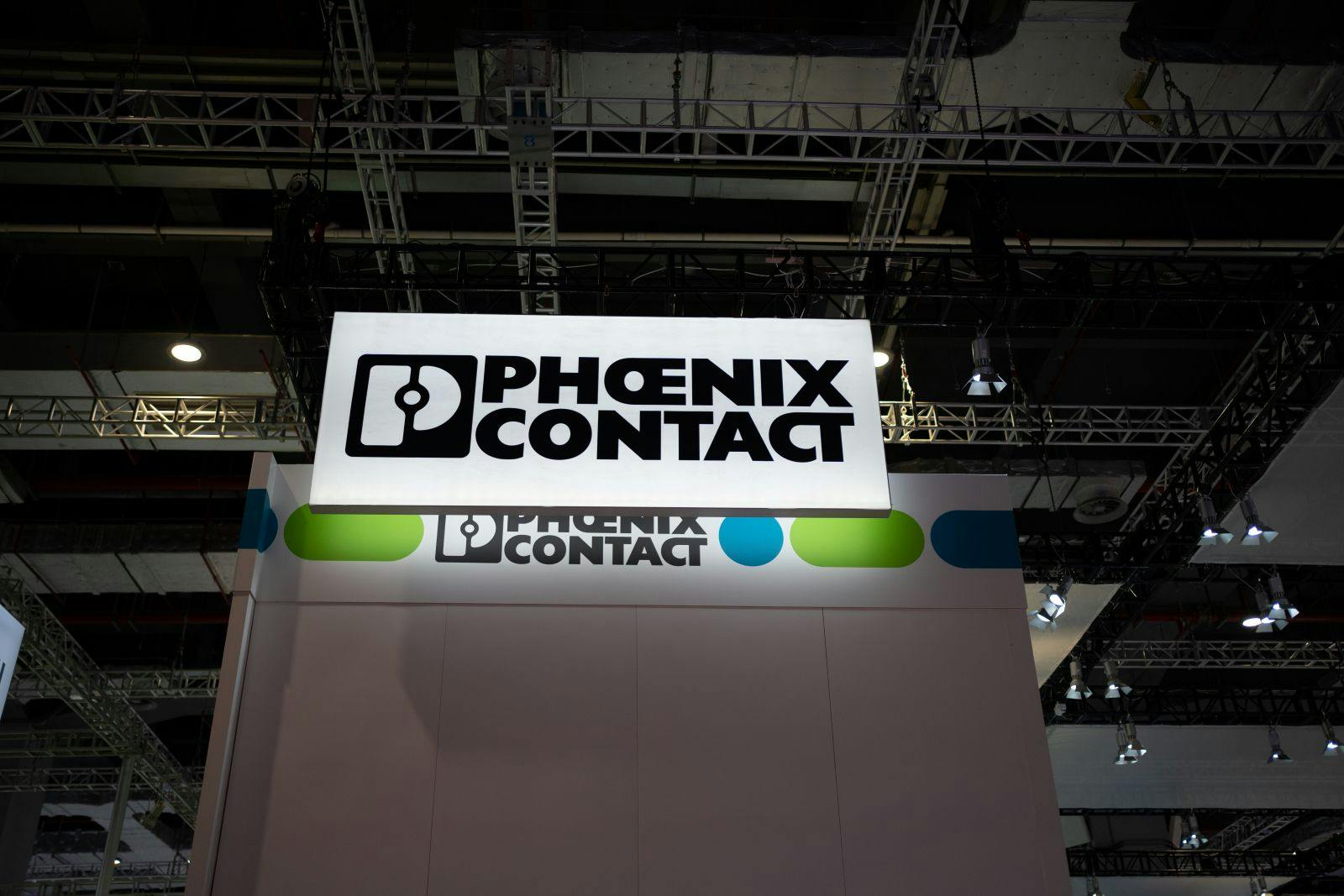 Phoenix Contact booth at Shanghai industrial fair