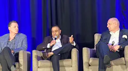 Ashin Parikh, strategy and transformation SVP for global supply chain and operations at PepsiCo, leads the executive panel at ARC Advisory Group’s 30th annual Industry Leadership Forum on Feb. 9 at the Renaissance Orlando Sea World.