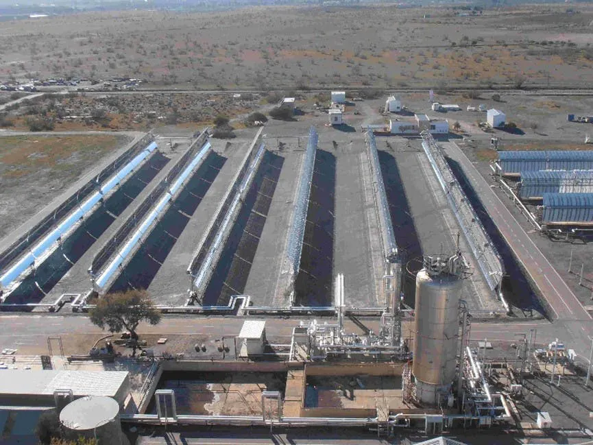 Figure 1: An arial view of the collection lines of the TCP-100 facility Figure 1: An arial view of the collection lines of the TCP-100 facility