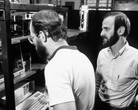 Morari working with a grad student.