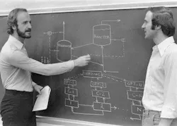 Manfred Morari with assistant professor George Stephanopoulos Manfred Morari with assistant professor George Stephanopoulos