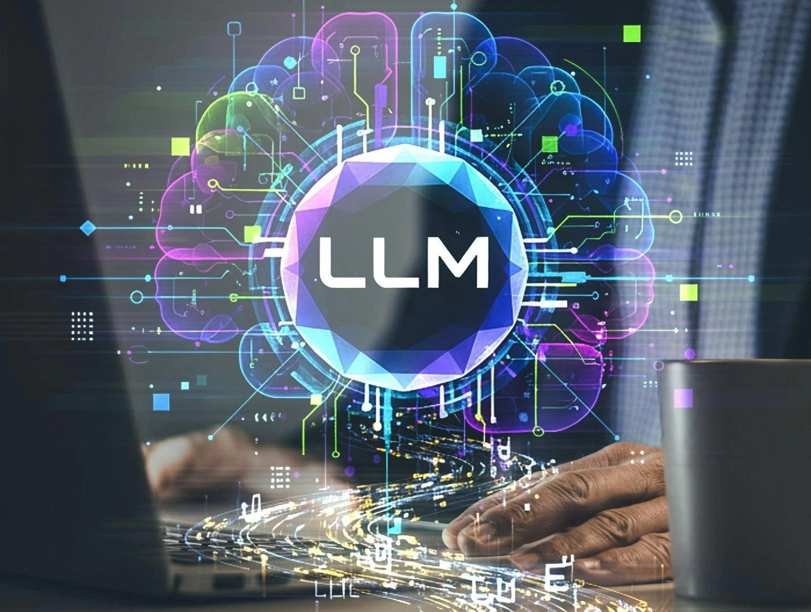 A Professional Interacting with a Large Language Model and its Neural Network