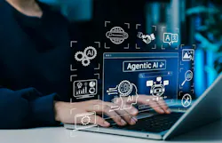 Agentic AI technology concept. Woman using laptop with artificial intelligence interface, machine learning, automation tools, data analysis and smart autonomous systems for next-gen digital innovation Agentic AI technology concept. Woman using laptop with artificial intelligence interface, machine learning, automation tools, data analysis and smart autonomous systems for next-gen digital innovation