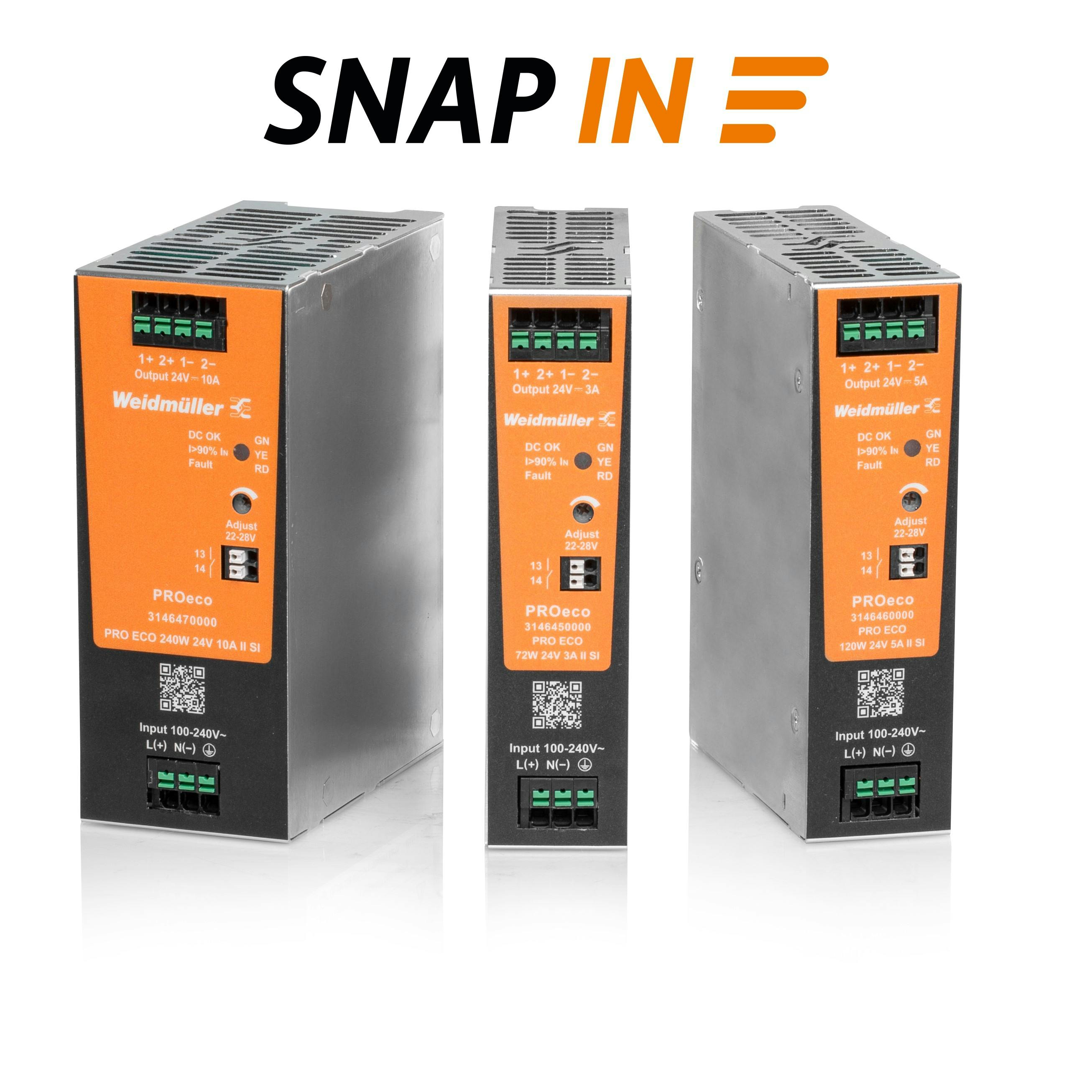 69f0422dd3391d6504c266f4 Weidmuller Proeco Ii Power Supplies With Snap In