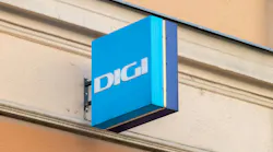 Logo and sign of Digi Communications in Hungary Logo and sign of Digi Communications in Hungary