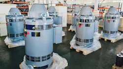 ABB's Vertical Hollow Shaft motors in a facility in Mexico ABB's Vertical Hollow Shaft motors in a facility in Mexico