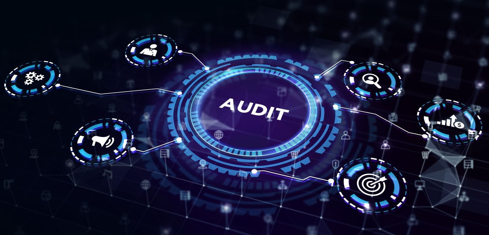 Business, Technology, Internet and network concept. Audit business and finance concept. 3d illustration