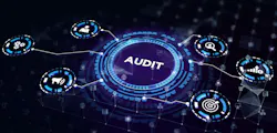 Business, Technology, Internet and network concept. Audit business and finance concept. 3d illustration Business, Technology, Internet and network concept. Audit business and finance concept. 3d illustration