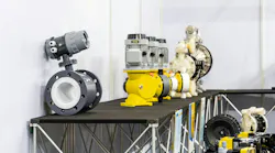 Digital magnetic flow meter for chemical or liquid in industrial or other application use with different type of chemical pump