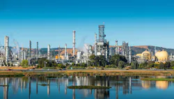 Figure 1: Martinez Refining Co. covers 860 acres near San Francisco Bay, contains 35 process units, was built to process heavy crude oil from California’s San Joaquin Valley, presently sources crude oils from Alaska to South America, and can produce up to 2 billion gallons of gasoline, diesel and jet fuel per year.