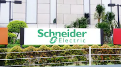 Schneider Electric signboard outside of its facility in Jakarta