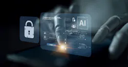 A generative AI assistant presents its cybersecurity dashboard. This platform provides intelligent cyber data defense, threat monitoring, and secure user authentication.
