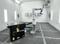 Hirebotics reports its Cobot Painter performs liquid spray painting and powder coating with repeatable precision for users requiring a flexible, affordable alternative to traditional paint booths and manual spraying.