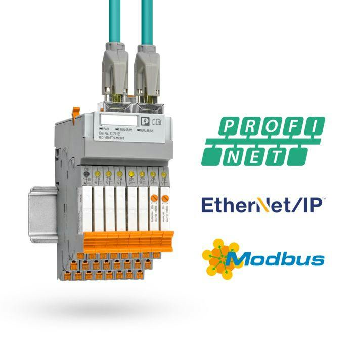 Phoenix Contact ethernet gateway shrinks relay wiring